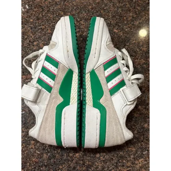 adidas Women's Forum Low Basketball "Watermelon" Green/Pink Size 8.5 - Picture 3 of 16
